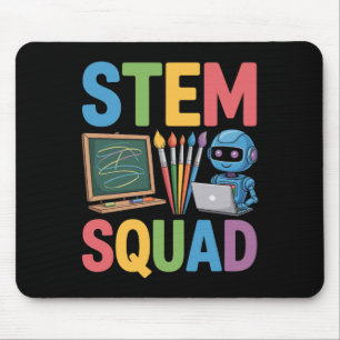 Stem Squad, Science Teacher Math Teaching Team Mouse Pad
