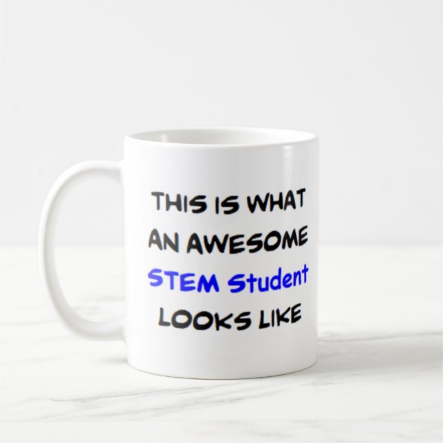 stem student, awesome coffee mug (Left)