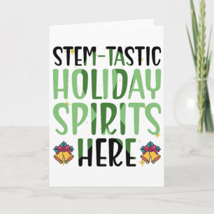 Stem-tastic Holidy Spirits Here - Stem Cell Christ Card