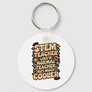 Stem Teacher Definition Funny Science Math Tech Te Key Ring