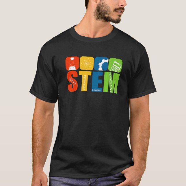Stem Teacher Science Technology Engineering Math   T-Shirt (Front)