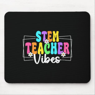Stem Teacher Vibes Back To School Teachers Student Mouse Pad