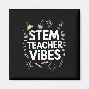Stem Teacher Vibes, Steam Science Math Teaching  Magnet
