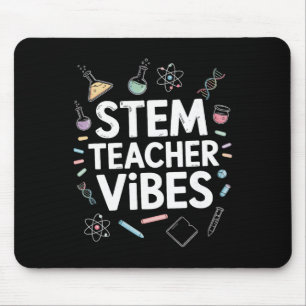 Stem Teacher Vibes, Steam Science Math Teaching Mouse Pad