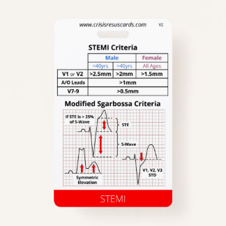 STEMI/High Risk EKGs Badge ID Badge