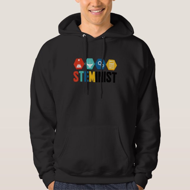 Steminist Graphic Coder Programmer Computer Geek P Hoodie (Front)