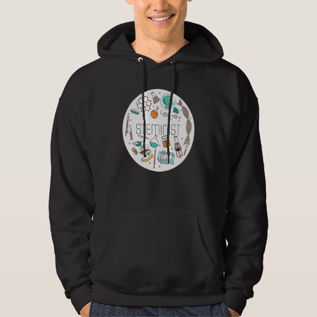 Steminist Science Technology Engineering Math Stem Hoodie (Front)