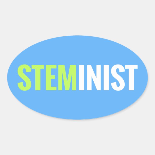 STEMinist Sticker - Oval (Front)