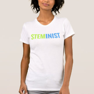 STEMinist Tee (Lime/Blue Text)