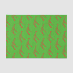 Stencil Giraffe Outline Wrapping Paper