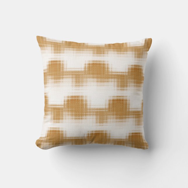 Stencil In Brown Cushion (Front)