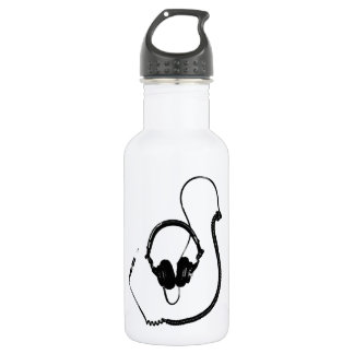 Stencil Style DJ Headphones 532 Ml Water Bottle