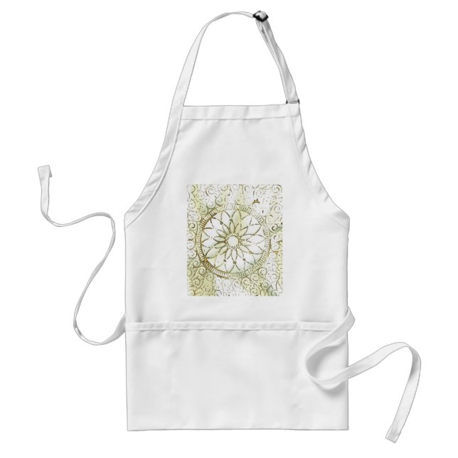 Stenciled Art Design Apron (Front)