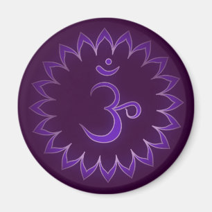 "Stenciled" Crown Chakra - Sahasrara Magnet