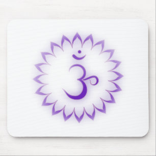 "Stenciled" Crown Chakra - Sahasrara Mouse Pad