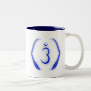 "Stenciled" Intuition Chakra - Ajna Two-Tone Coffee Mug