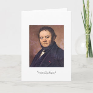 Stendahl "Birth Of Love" Quote Greeting Card