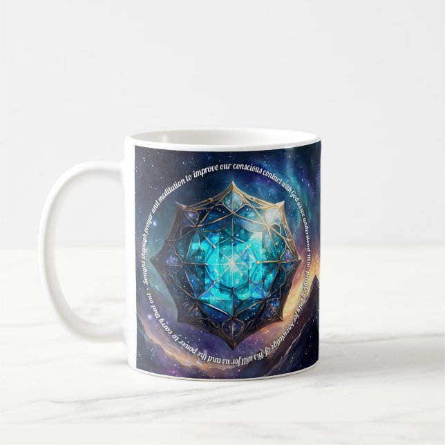 Step 11 Prayer | AA 12 Step Recovery Coffee Mug (Left)