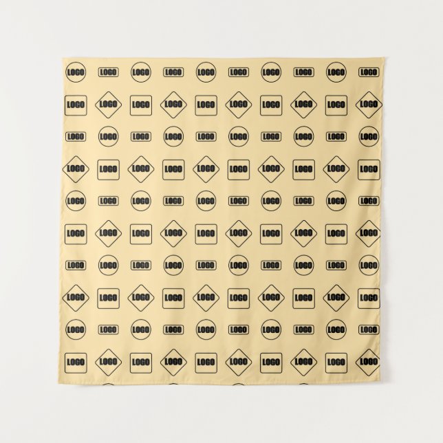 Step and Repeat Business Sponsor Photo Background Tapestry (Front)