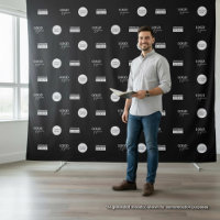 Step and repeat Company Sponsor logos Media wall