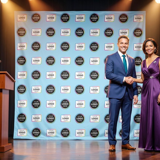 Step And Repeat Media Wall - Sponsor Logo Backdrop Tapestry (Creator Uploaded)