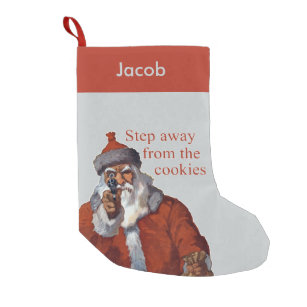 Step Away from the Cookies Small Christmas Stocking