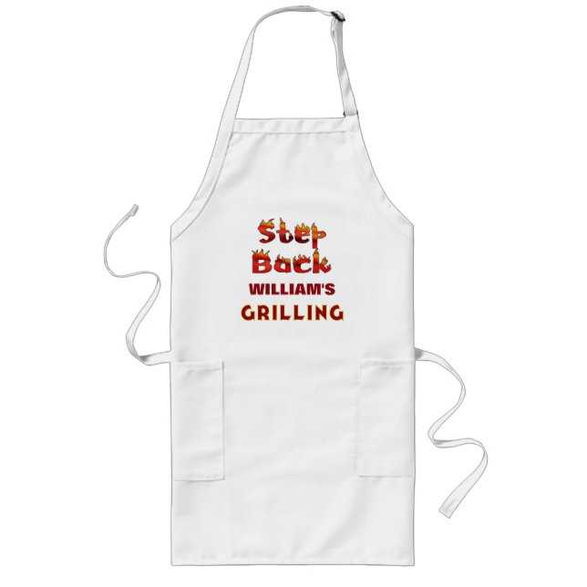 Step Back Customised Grilling Apron (Front)