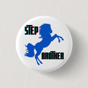 Step Brother Horse Rearing 3 Cm Round Badge