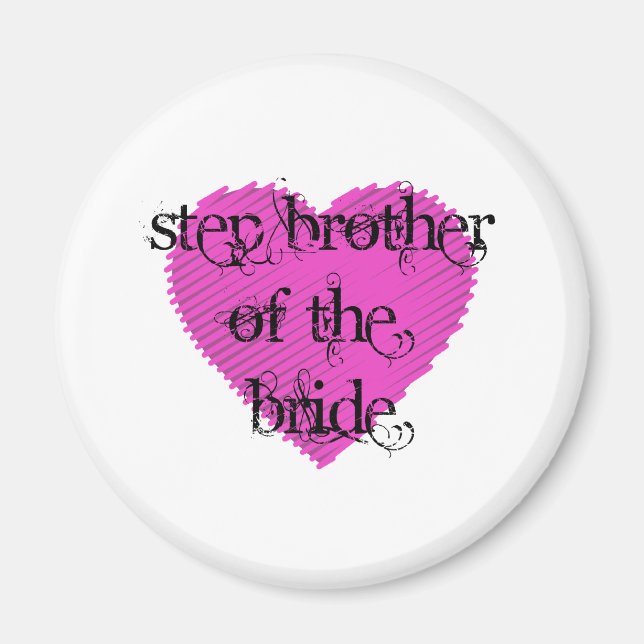 Step Brother of the Bride Magnet (Front)