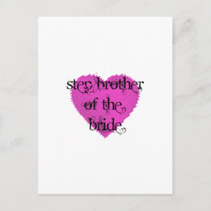 Step Brother of the Bride Postcard