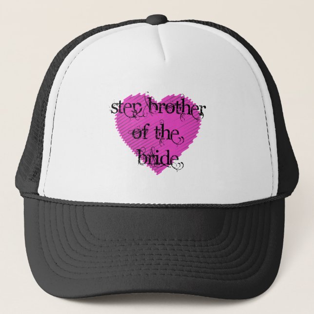 Step Brother of the Bride Trucker Hat (Front)