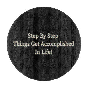 "Step By Step" Cute Design. Buy Now Cutting Board