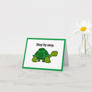 Step by Step Turtle Cartoon, Persistent Winning Card