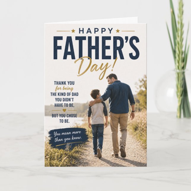 Step Dad Father's Day Card (Front)