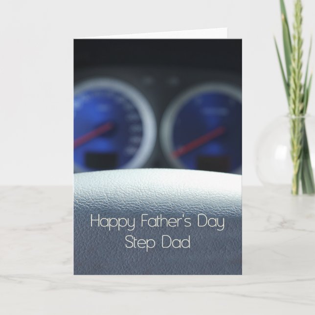 Step Dad Happy Father's Day Card (Front)