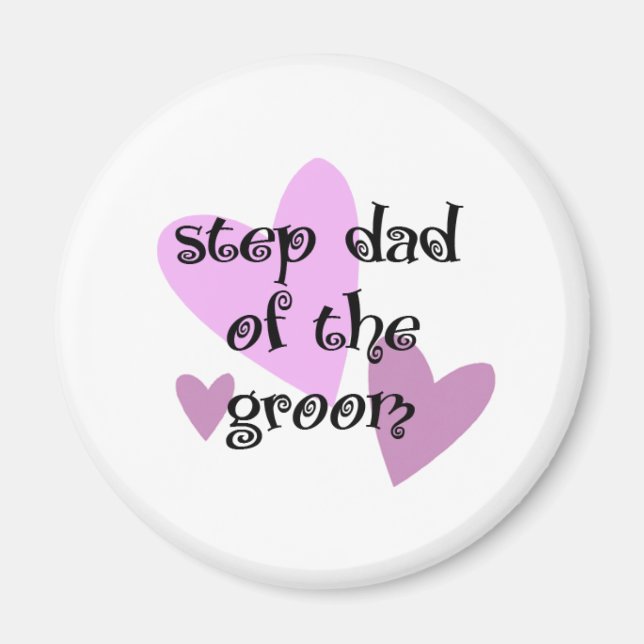 Step Dad of the Groom Magnet (Front)