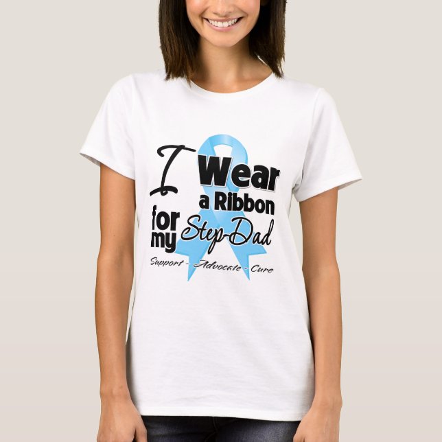 Step-Dad - Prostate Cancer Ribbon T-Shirt (Front)