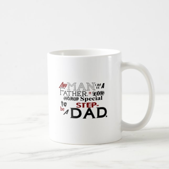 Step Dad Quote Fathers Day Coffee Mug (Right)