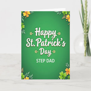 Step Dad St Patricks Day Card