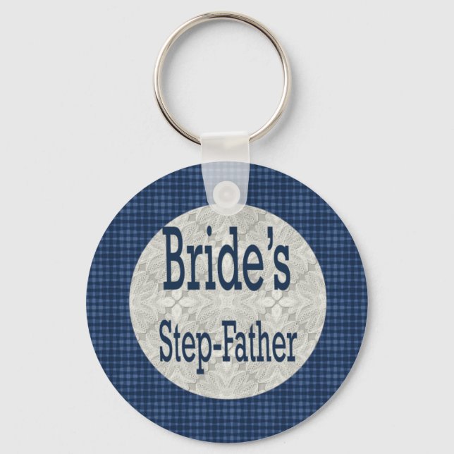 Step-Father Of The Bride Keychain (Front)