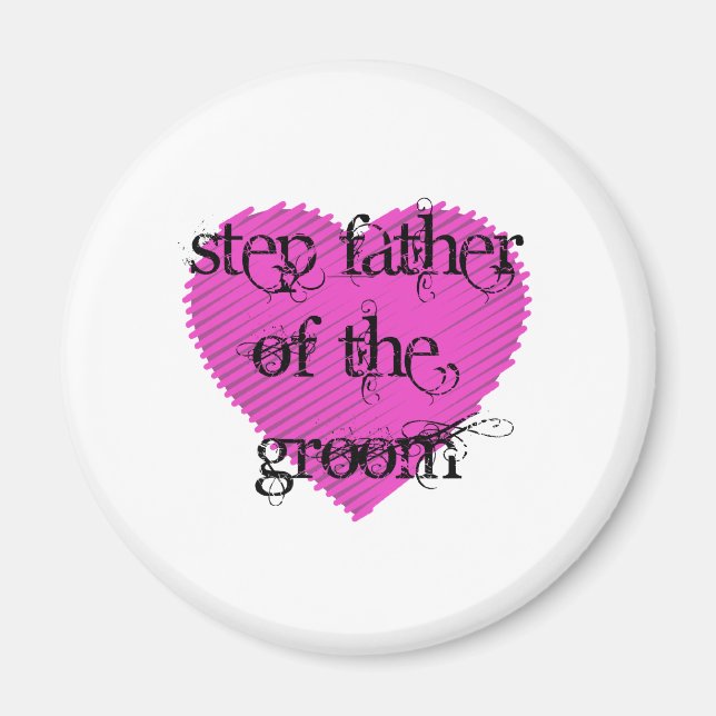 Step Father of the Groom Magnet (Front)