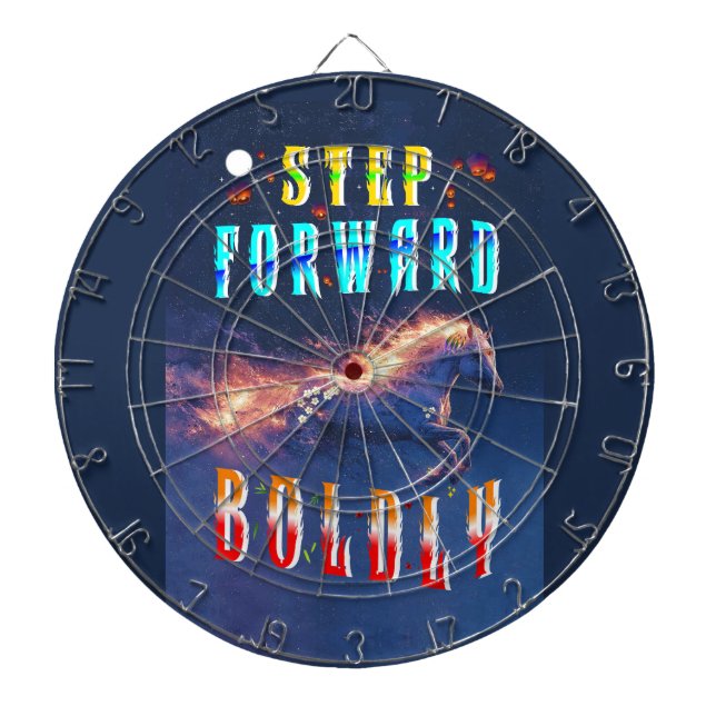 Step Forward Boldly Dartboard (Front)