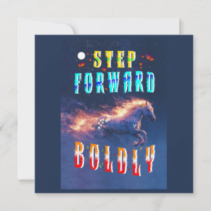 Step Forward Boldly Holiday Card