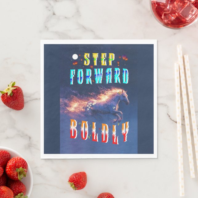 Step Forward Boldly Napkin (Insitu)