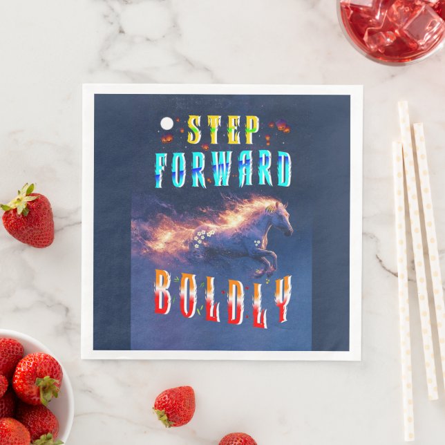 Step Forward Boldly Napkin (Insitu)