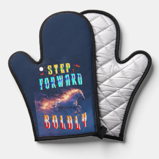 Step Forward Boldly Oven Mitt