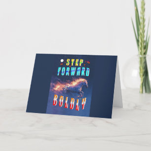 Step Forward Boldly Thank You Card