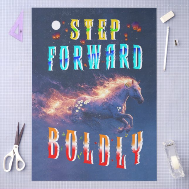 Step Forward Boldly Tissue Paper (Craft)