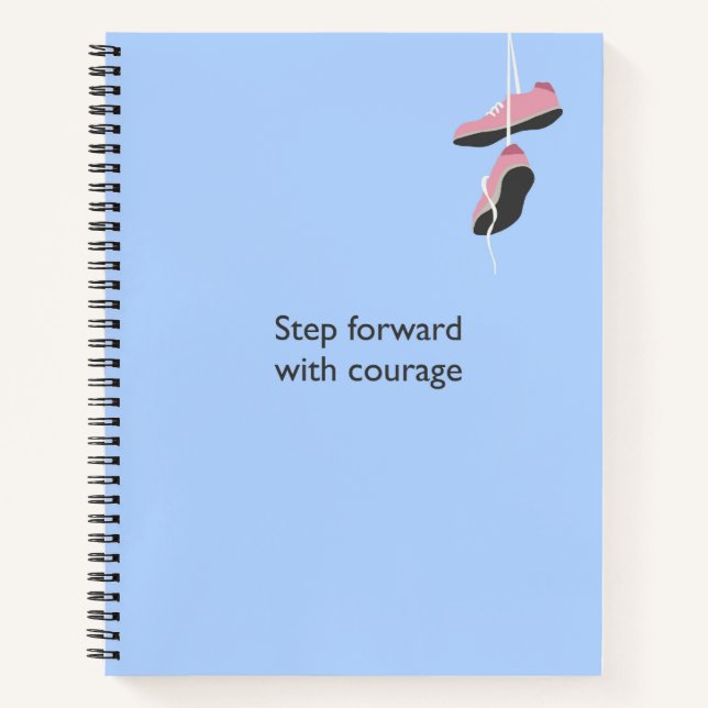 Step forward with courage notebook (Front)