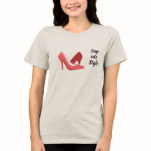 Step in Style Shoes Graphic T-Shirt